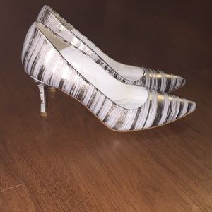 Donald J. Pliner Treva Pumps - Metallic Streak